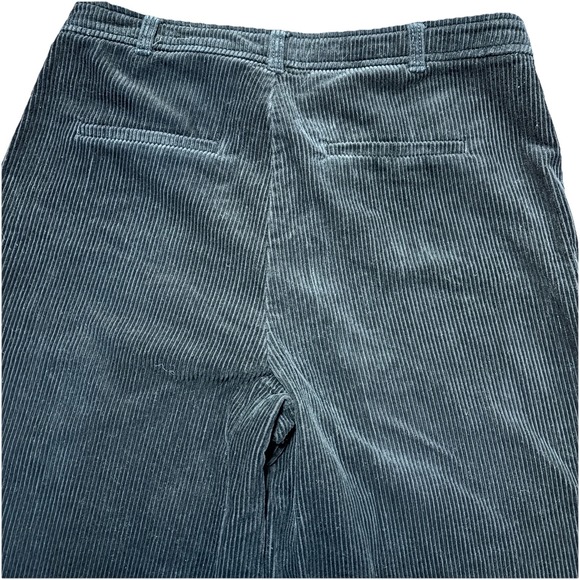 NYDJ Women's 4 Black Corduroy Wide Leg Mid Rise Chino Trouser Pants - Picture 5 of 10